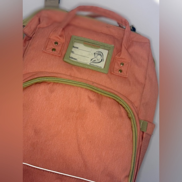 Pink Diaper Bag Backpack USB Charging w/ Changing Pad Baby Travel Bag NWOT - Picture 6 of 13